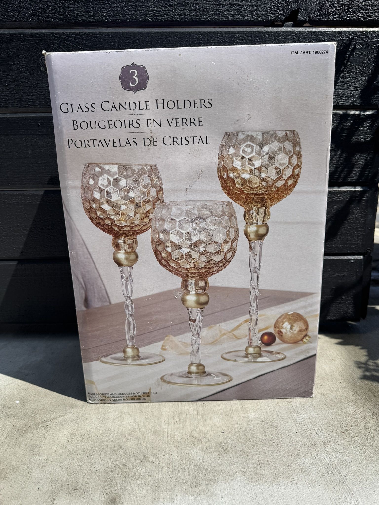 Glass Candle Holders