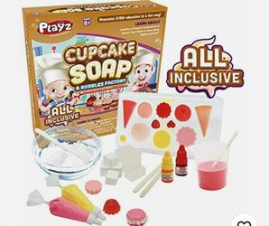 Playz Cupcake Soap & Bubbles Factory STEM Kit