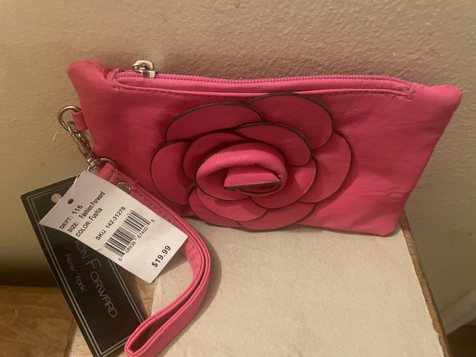 flower Wallet. Or Clutch.$5. Originally $19.99 Beautiful Gift For Anyone On Your List Or Yourself.