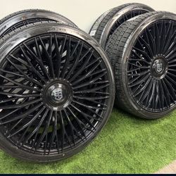 New 26 inch gloss black tis wheels and atturo tires 305/30r26