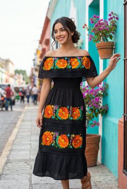 Mexican catrina dress... halloweeen dress.. vestido de catrina