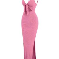 Pink Tie Knot Dress 