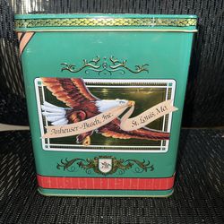 Anheuser Busch Busweiser Historic Advertising Series Stein and Tin