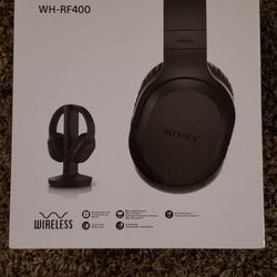 Brand NEW! Sony WH-RF400 Wireless Home Theater Headphones - Black