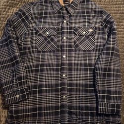 Dickies Sherpa Lined Mens Flannel Size XL $30