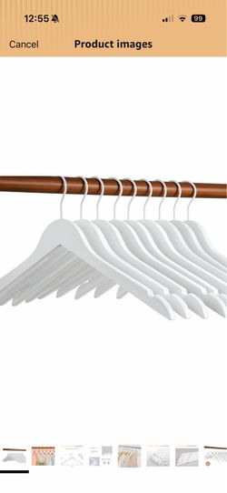 White hangers