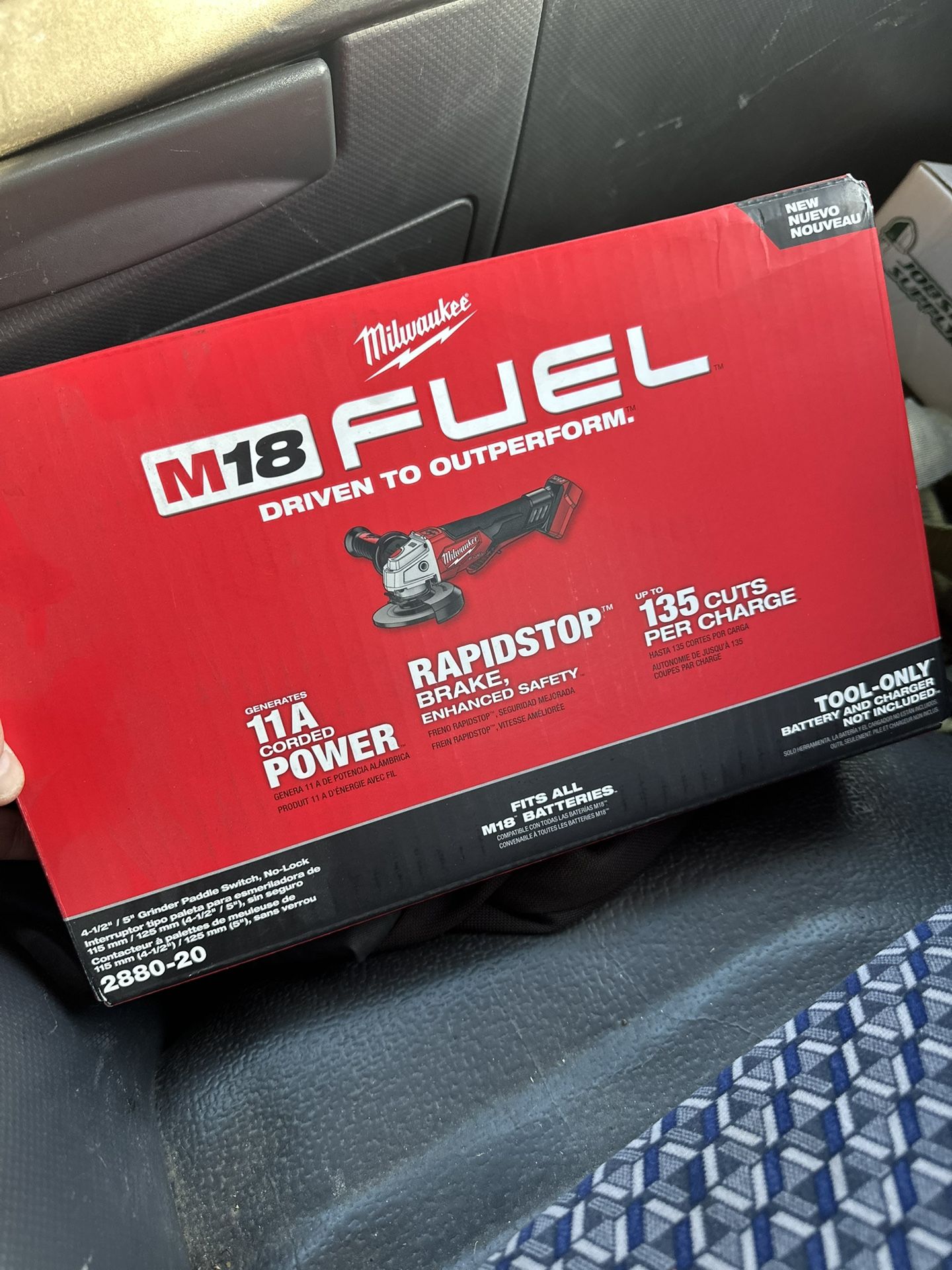 Milwaukee Grinder 4 1/2”/5” New