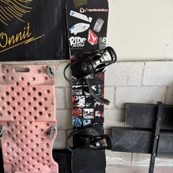RIDE 159cm Snowboard Burton Custom Binding