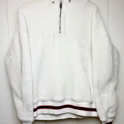 UGG Women’s Quarter Zip Sherpa Pullover Hoodie Cream - Small Super Soft! Sz S