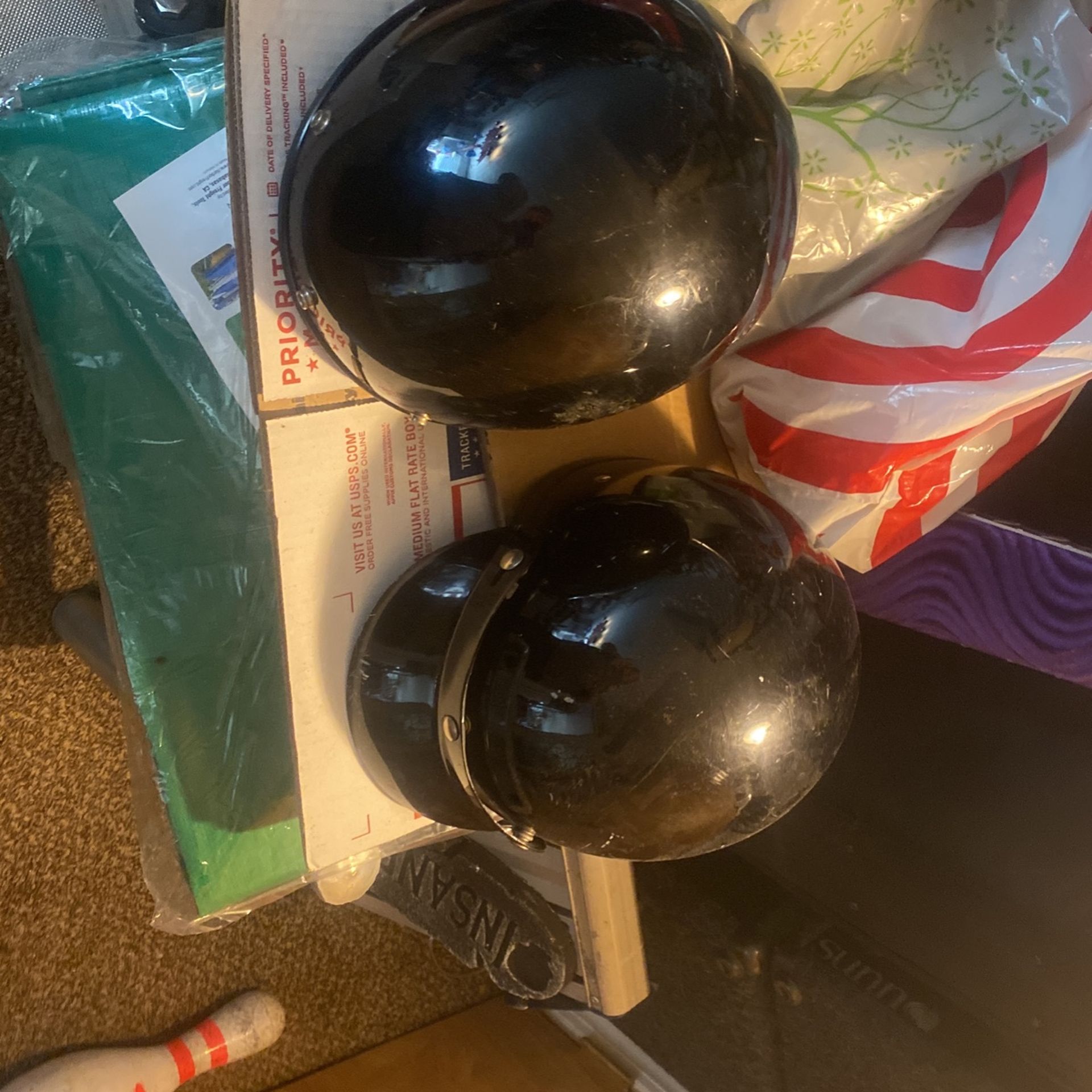 2 Brain Buckets Helmets