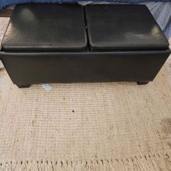 Leather Ottoman