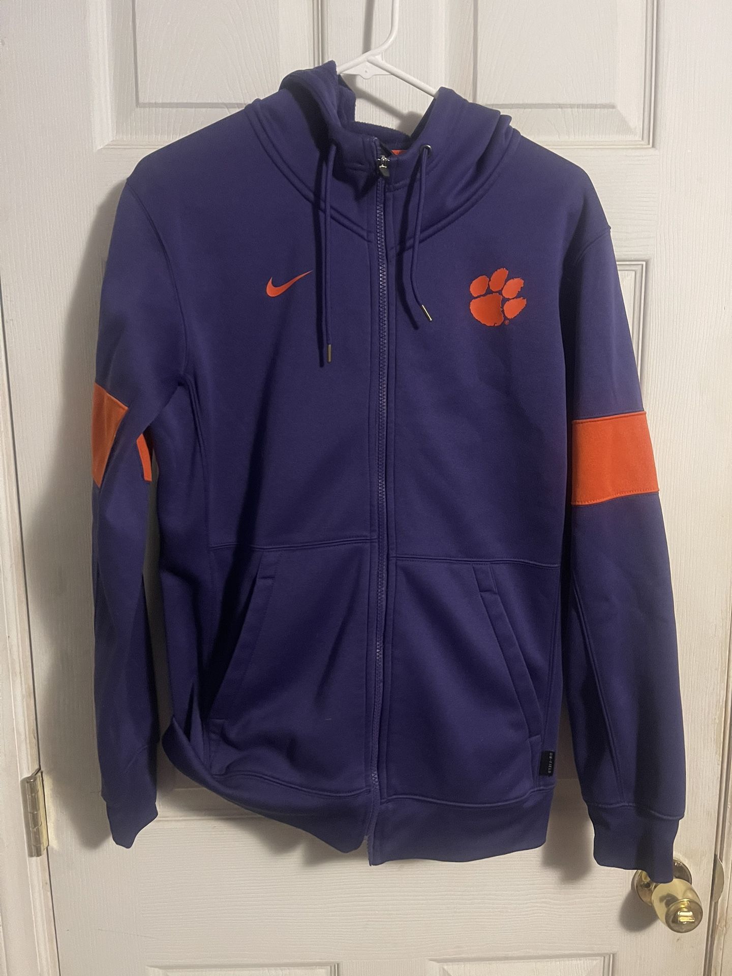 Clemson Tigers Full Zip Nike jacket. Football L Small. Zipper Broken.