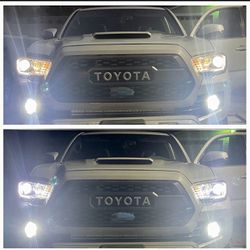LED Headlight Bulbs Conversion Kit Y8 Series ZES Chips Extremely Bright 6500K Xenon White - 8000 Lumens/Set (H11/H8/H9)