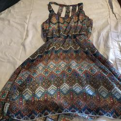 Teen girl multicolored dress