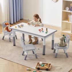 Toddler Table and Chairs Set for 4