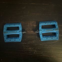 Blue Bmx Peddles