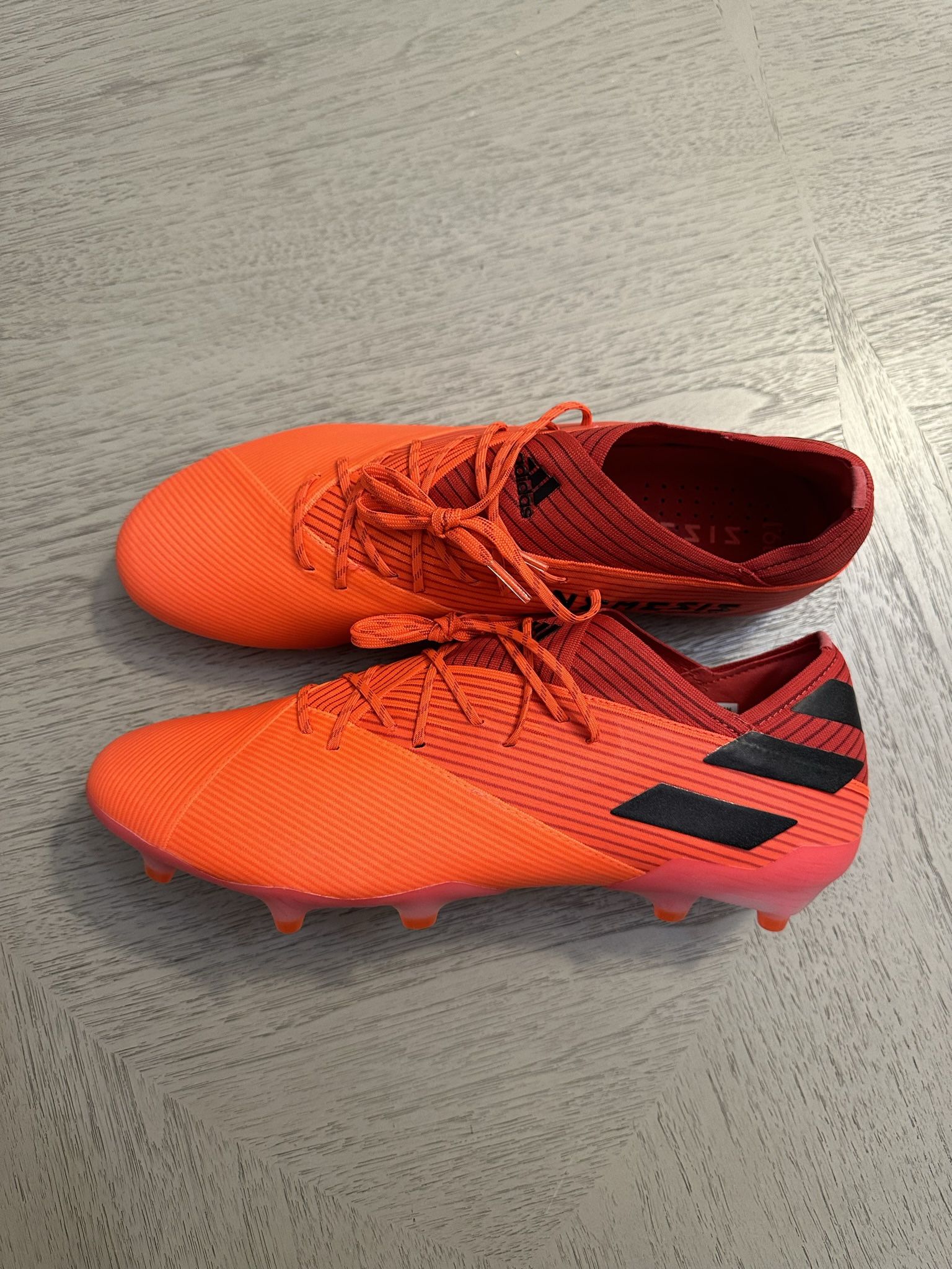Adidas Nemeziz 19.1 FG 360 Agility Red Black Soccer Cleats Sz 12.5
