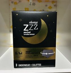 Always ZZZ Disposable Period Underwear  $4.00 each