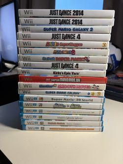 Nintendo Wii & Wii U Video Game Lot