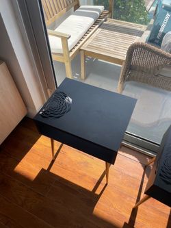Black nightstands