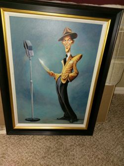 Frank Sinatra print framed