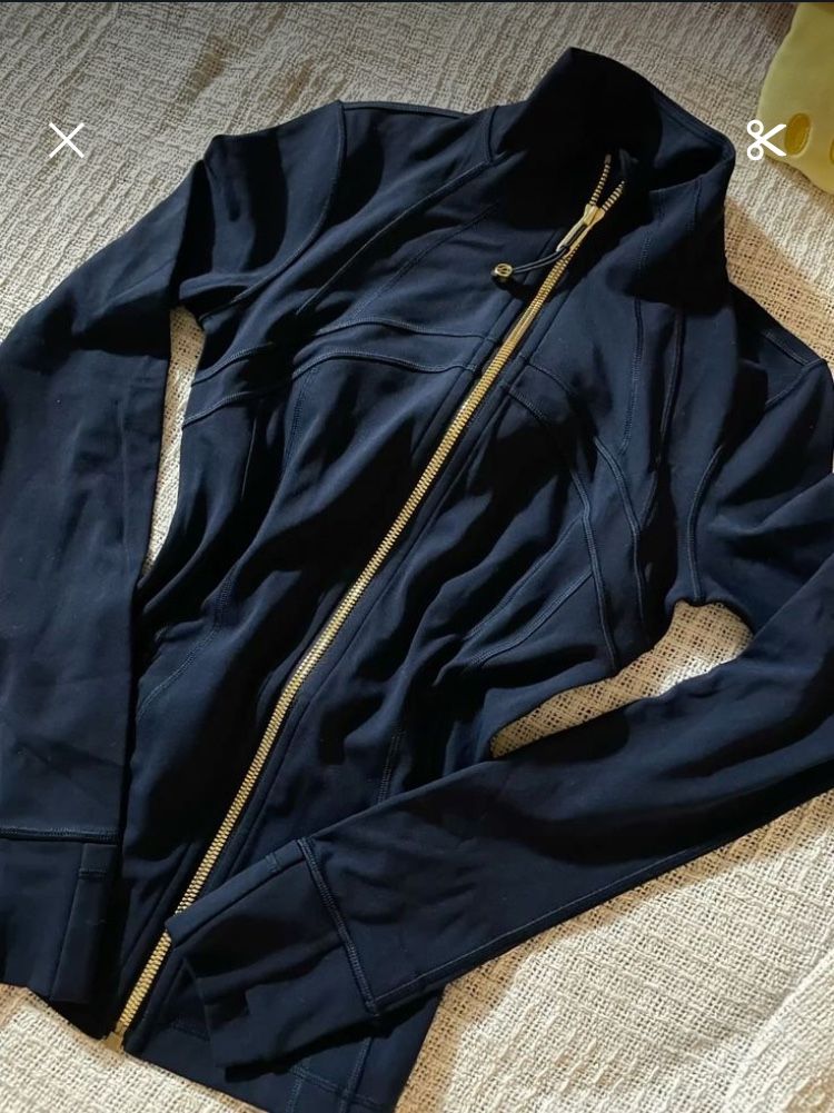 Navy Lululemon Cropped Jacket