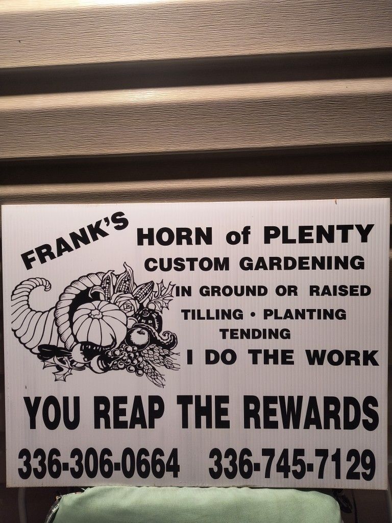 Franks Horn Of Plenty Custom Home Gardens