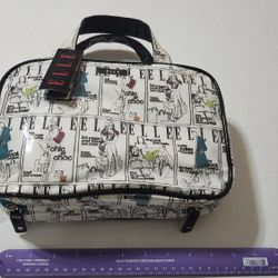 N. Peoria Brand New Elle Makeup Bag 10 X 7 Cosmetic Travel Fashion Retro Motif Please Read Description For Pick Up Location Options 
