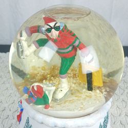 Hallmark Maxine Revolving Snow Globe Dreaming of Whiney Christmas Ice Skating