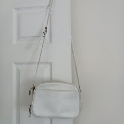 White leather Crossbody Bag