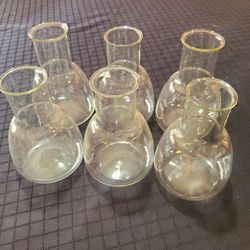 Set 6 Small 5" Vases...less Than $1 e