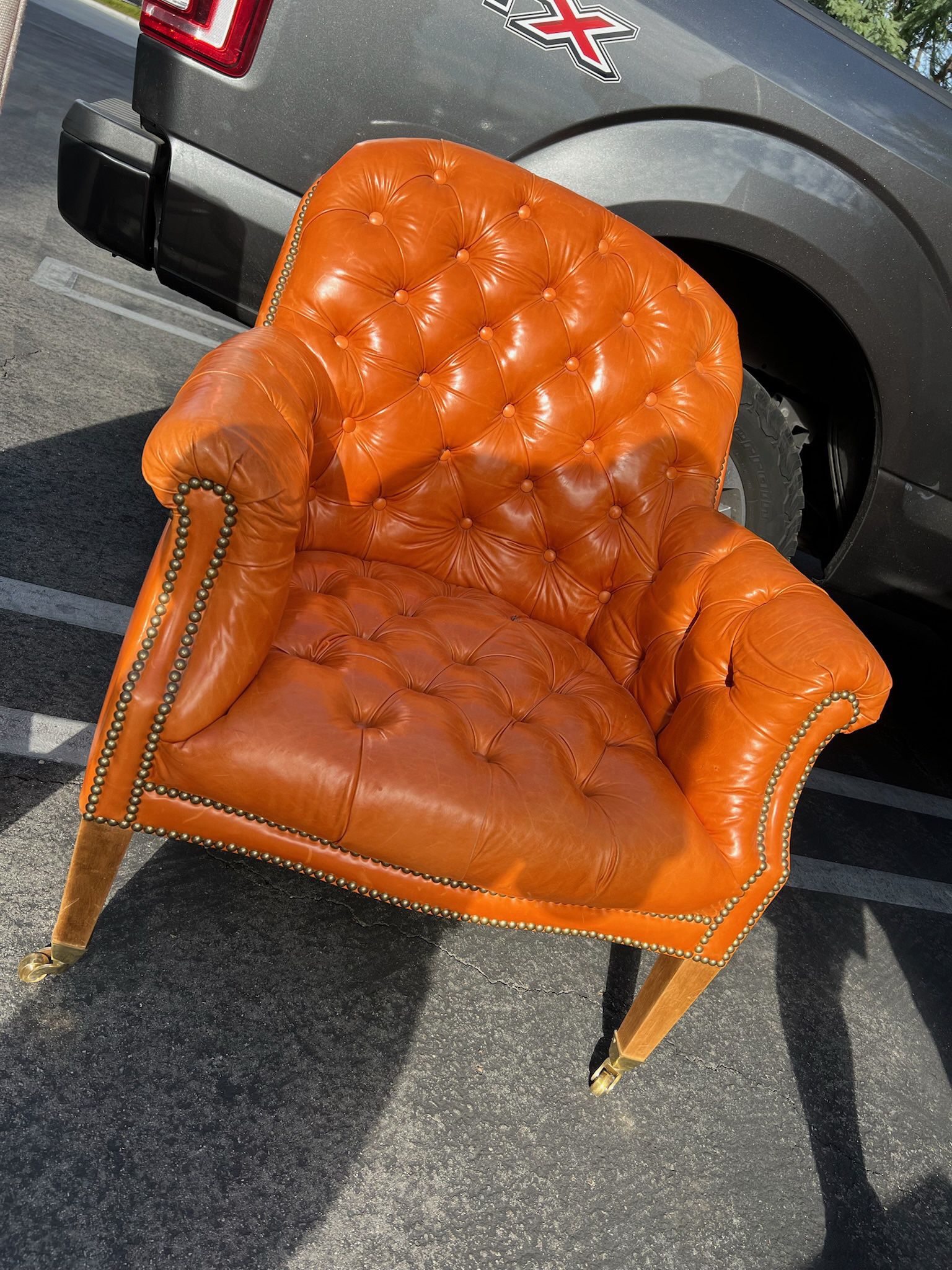 Vintage Tufted Leather Chair