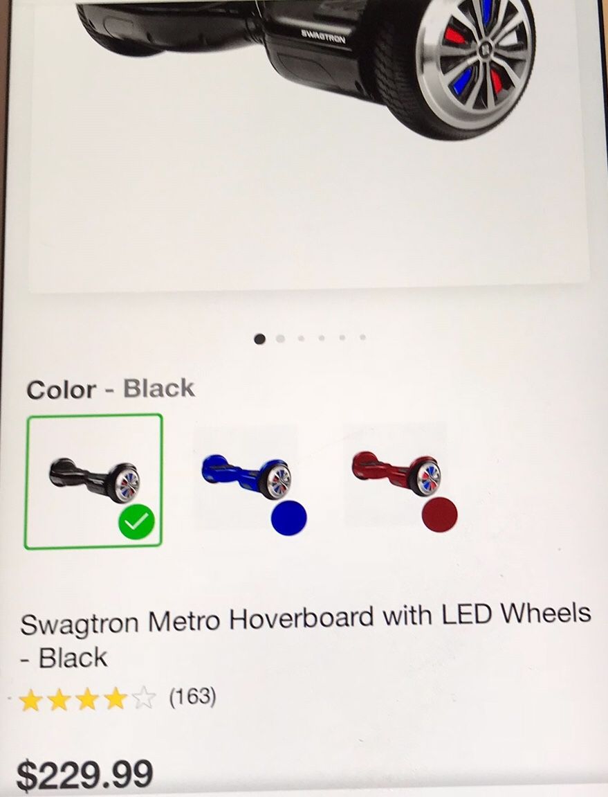 Hoverboard with LED wheels-black