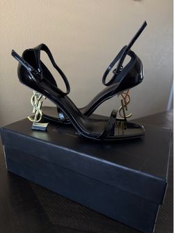 Black YSL Heels