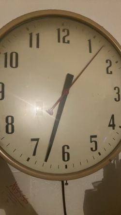 Vintage Seth Thomas School Clock 