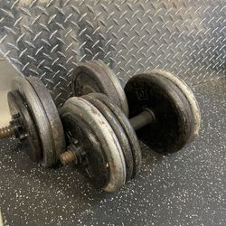 Adjustable Dumbbells - Over 120 Lbs 