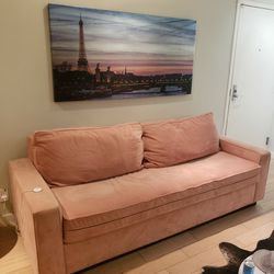 Pink Sleeper Couch / Sofa