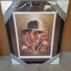 Acme Archives Indiana Jones Art Print By Jerry Vanderstelt Framed New