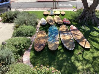 11 old surfboards