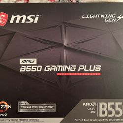 MSI MPG B550 Gaming Plus ATX desktop motherboard