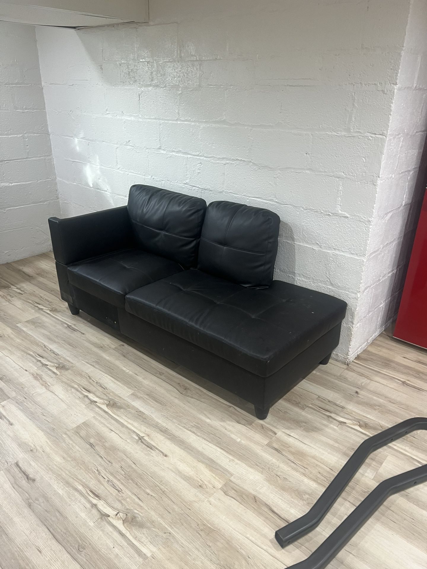 Small couch with two cushions