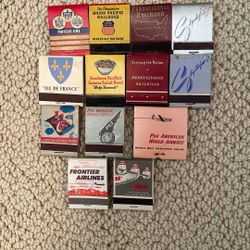 Vintage Travel Matchbooks 1940/50s