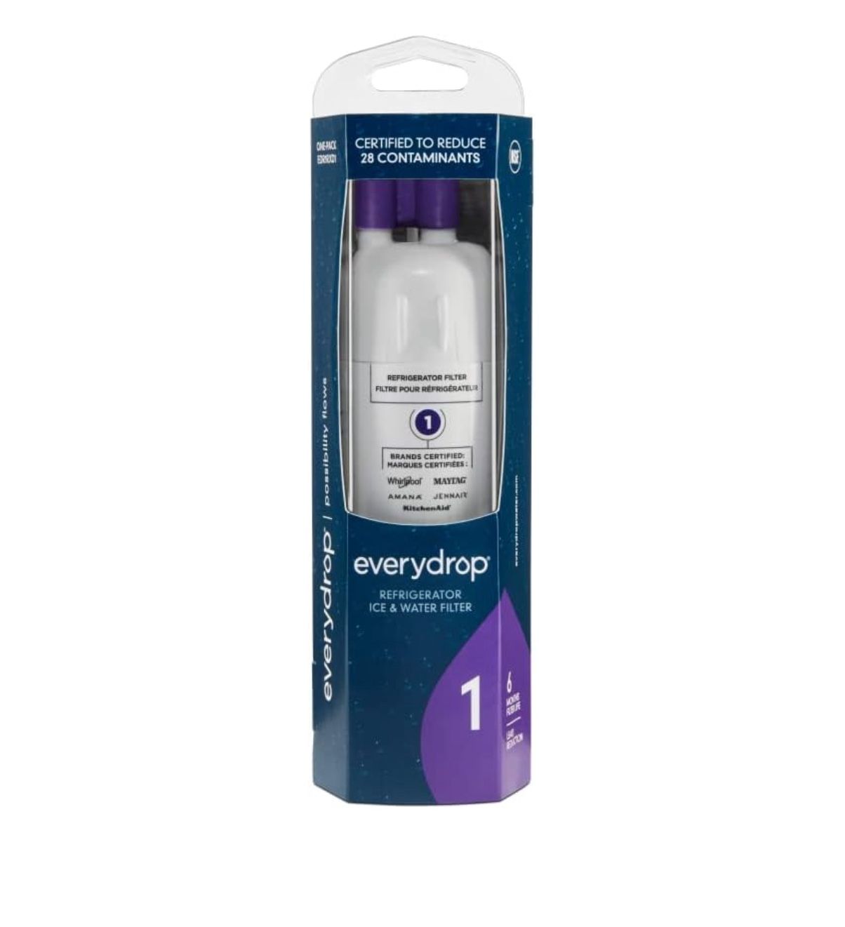 everydrop by Whirlpool Ice and Water Refrigerator Filter 1, EDR1RXD1