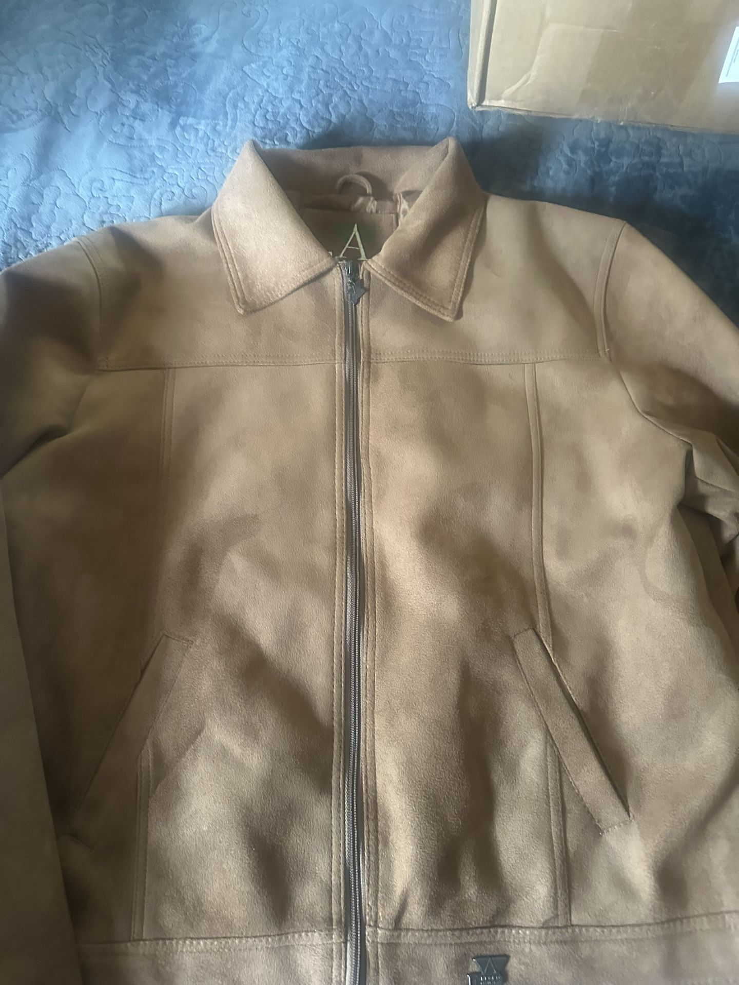 beige Suede Men’s Jacket Armani Emporio XXL