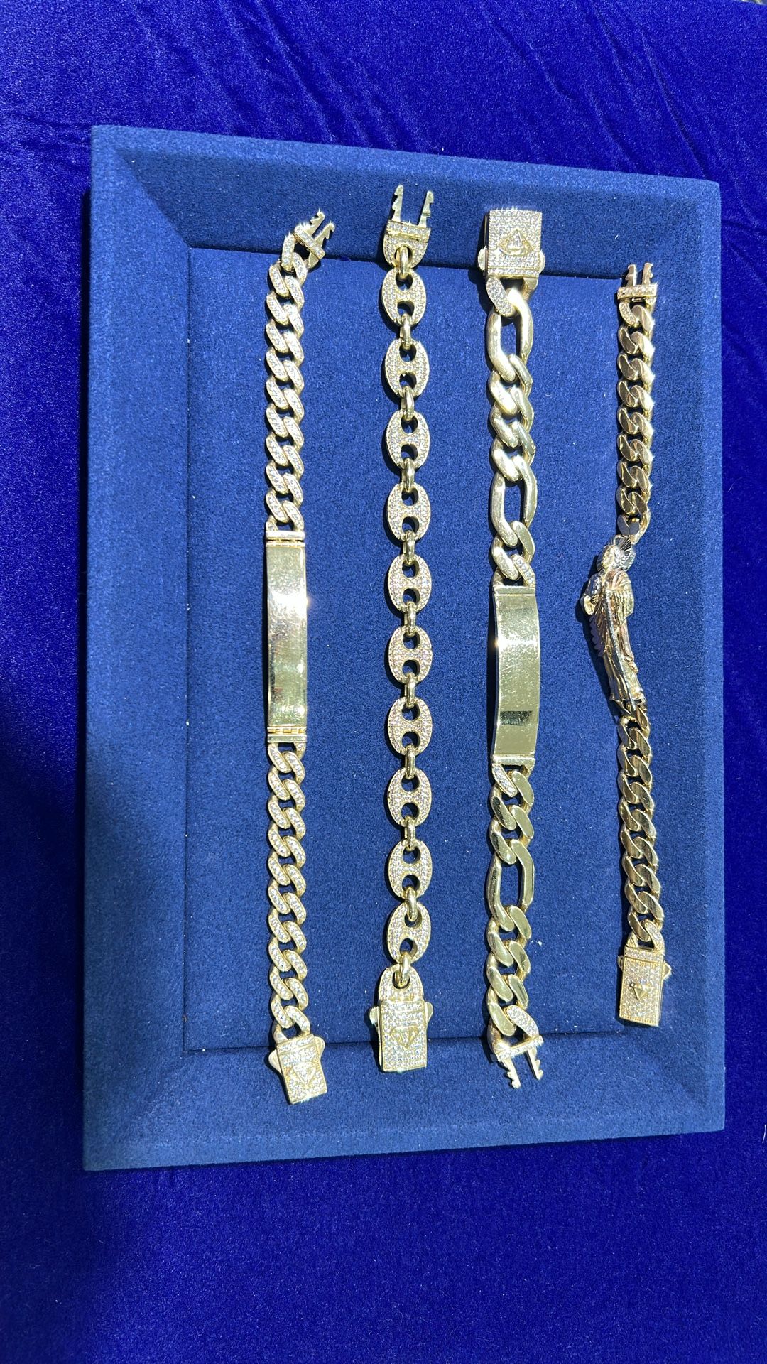 14K MEN BRACELETS
