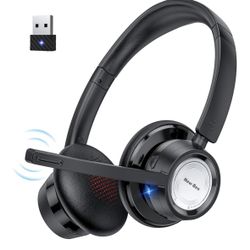 Wireless Headset Bluetooth Headset with Noise Cancelling Microphone