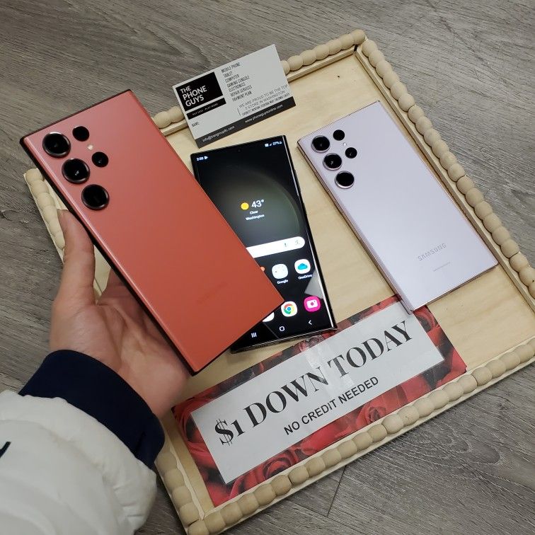  🔥Top-of-the-Line Features for Less! - Samsung Galaxy S23 Ultra – $1 DOWN Available 