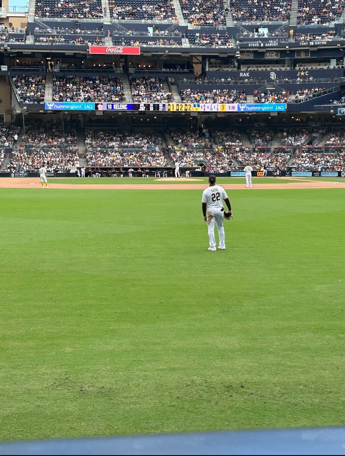 2 Tickets Padres Game Saturday Opening Weekend. Front Row Left Field