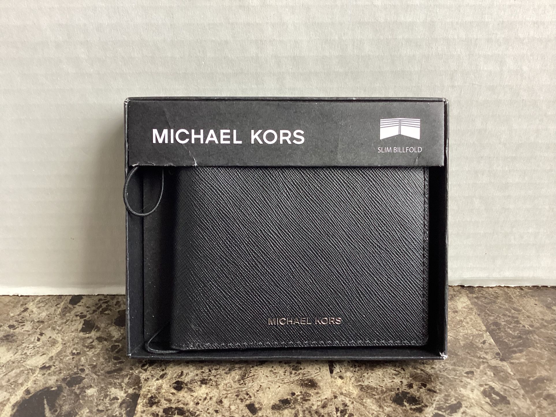 Michael Kors Black Saffiano Leather Bifold Wallet