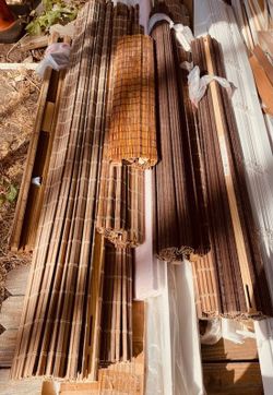 BAMBOO ROLLING BLINDS..MANY  DIFFERENT  SIZE $15  PER EACH  ALL NEW
